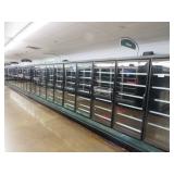 HUSSMANN RLN FREEZER DOORS 2010 ELECTRIC DEFROST, LED LIGHTS