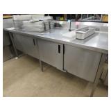 8FT STAINLESS STEEL CABINET