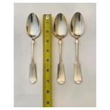 Antique Sterling Spoons engraved Yennie. 3 pc