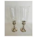 Towle Craftsman Sterling Hurricane Candlesticks