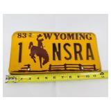 National Street Rod Association WY Licemce Plate