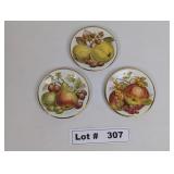 GOLD TRIMMED CROWN DEVON BREAD AND BUTTER PLATES