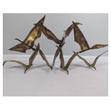 METAL FLYING BIRD WALL SCULPTURE -RESERVE $35