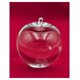 LARGE HEAVY CRYSTAL APPLE