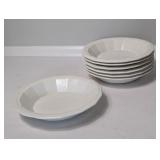 WHITE STONEWARE SOUP/SALAD BOWLS