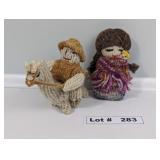 VINTAGE KNITTED ETHNIC DOLLS