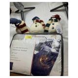 Snowmen & 12 V Heated Blanket