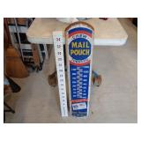 Vintage Chew Mail Pouch Tobacco Thermometer