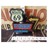 Route 69 Diner Sign (No Power Cord)