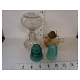 Antique Insulators & Oil Lamp Bases