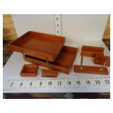 Vintage Wood Desk Set