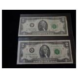 2-1976 Bicentennial $2 Bills