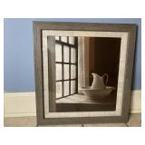 Pitcher & Basin. Window Framed Wall Art18 x