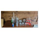 Lot of Jars Coke Bottles