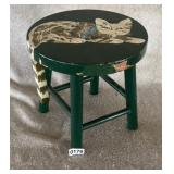 Vintage Painted Wooden Stool