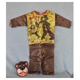 1967 Walt Disney Baloo Halloween Costume