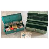 Steel Tackle Boxes & Contents (2)