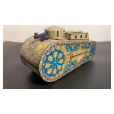 Marx Wind-Up Tin Tank Works (No Key)