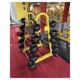 Star Trac Curling Barbell Set w/ Rack 20lb - 110lb