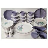 Melmac Royalon Purple Dinnerware Set