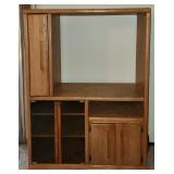 Oak Entertainment Center TV Stand