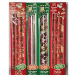 Lot of Vintage Cleo Christmas Wrapping Paper Rolls