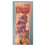 LE Barnes 3 Ring Circus Poster