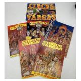 (5) Vintage Circus Vargas Programs - 1970s