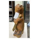 Big Sky Carvers Wood Beaver w A Stick Decor