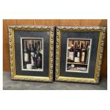 Framed Art, Whiskey & Wine Decor