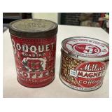 Advertising Coffee Tins (2) - Millar