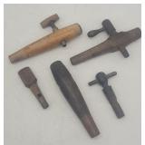 Primitive Wooden Barrel Spigots/Taps