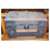 Antique Gator Skin Steamer Trunk