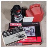 Craftsman 1 1/2 HP Router w Table & Router Guide