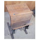 Studen Desk w Cast Iron Sides Superior Automatic