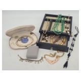 Vintage Jewelry, Jewelry Box - Necklaces, Bracelet