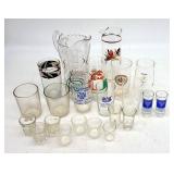 Vintage Shot & Pint Glasses, Pitchers - Penn State