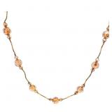 20" Beaded Necklace 14k Yellow Gold