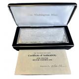 1 lb Fine Silver Certificate Proof w/ COA & Box