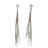 Liquid Silver Dangle Earrings Sterling Silver