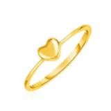 Puffed Heart Ring 14k Gold Size 7