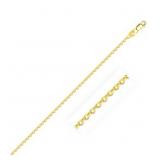 16" Diamond Cut Cable Chain 14k Gold 1.5 mm