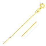 16" Diamond Cut Cable Chain 14k Gold .7 mm