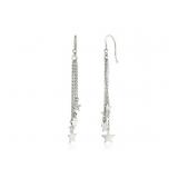 Sterling Silver Tassel Earrings with Stars