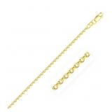 16" Rolo Link Chain 14k Gold 2.3 mm