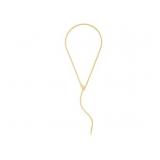 14k Yellow Gold Serpent Necklace