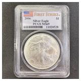 2006 American Silver Eagle MS-69 PCGS 1st Strike