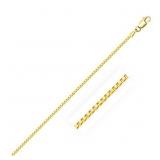 16" Classic Box Link Chain 14k Gold 1.1 mm