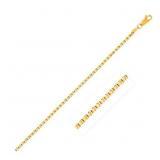 24" Classic Box Link Chain 14k gold 2.5 mm