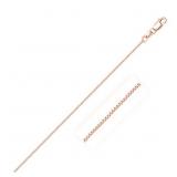 18" Classic Box Link Chain 14k Rose Gold